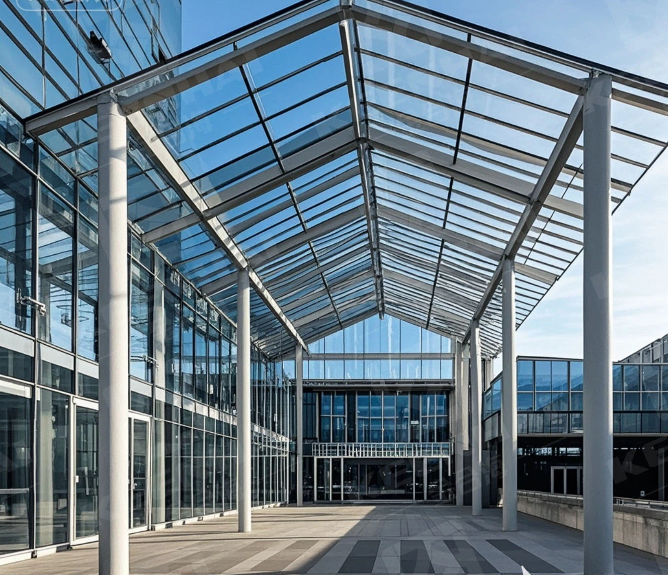 Weather-resistant Glass Canopy Structure Weather-resistant Glass Canopy Structure