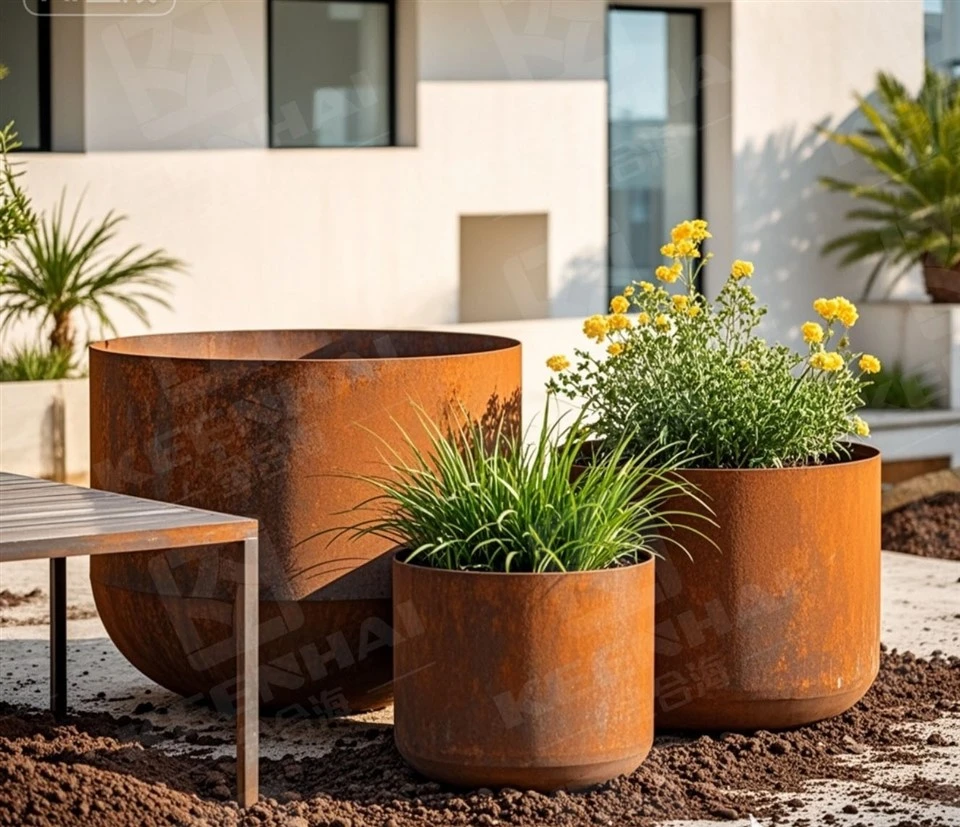 Weather-resistant Steel Custom Flower Pots price